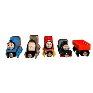 Thomas & Friends Wooden Railway Trains Lot Thomas Spencer Victor Cargo Car